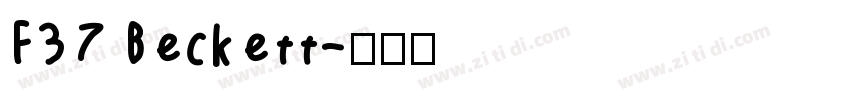 F37 Beckett字体转换